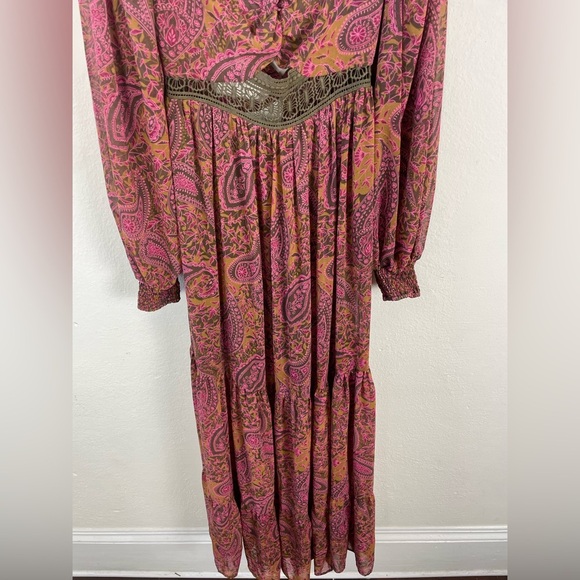 NWT $288 Free People Folklore Maxi Dress Size Medium Bohemian Whimsical Cottage - Picture 7 of 16